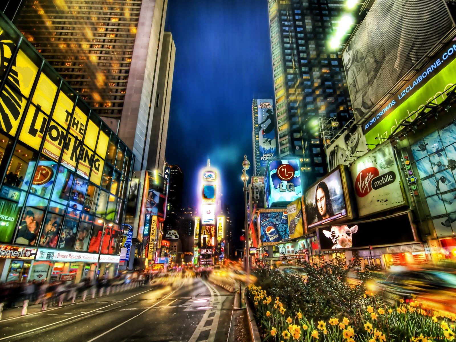 times, square, looking, uptown, , , 